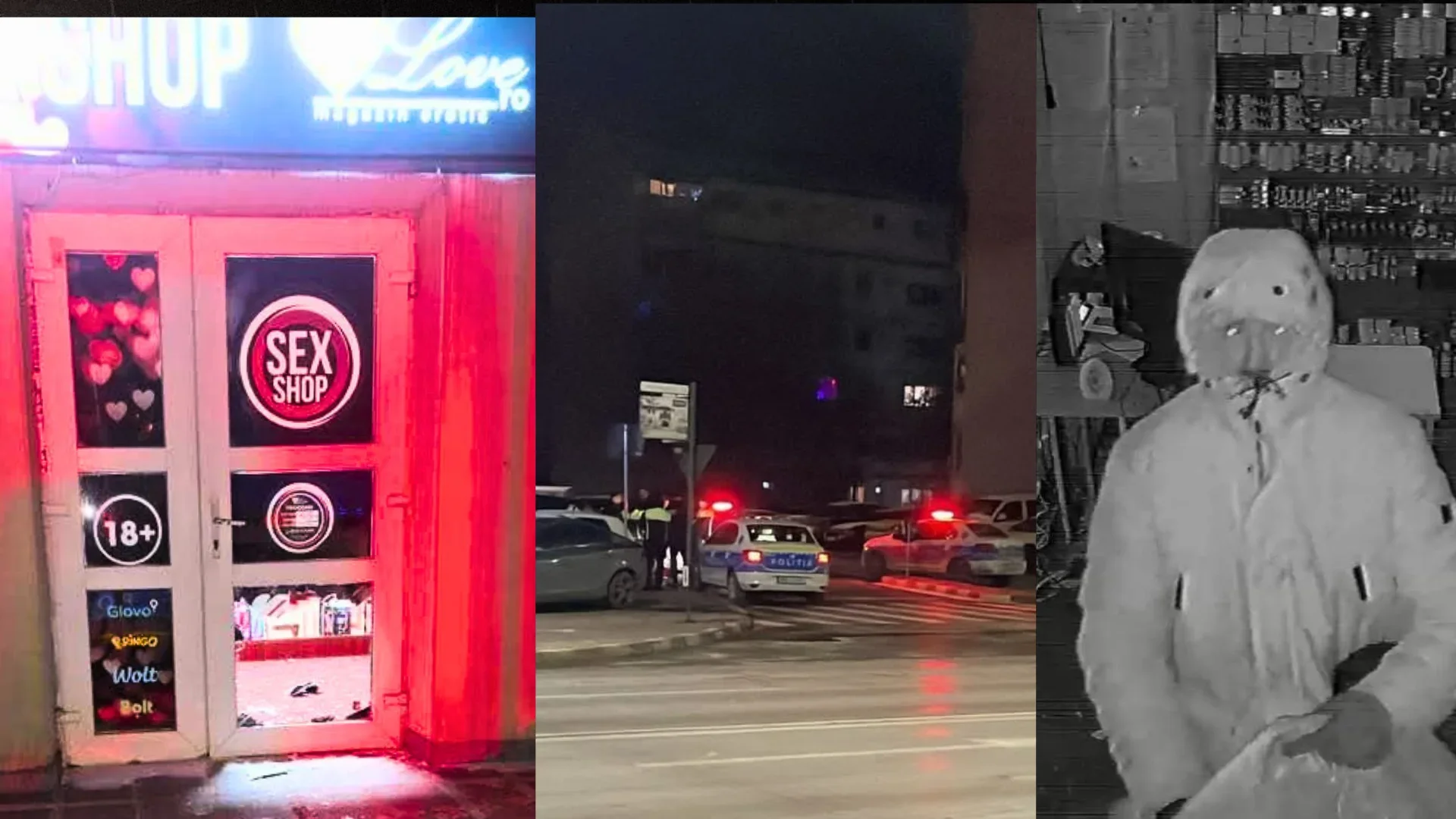 Tentativă de jaf eșuată la un sex shop, în noaptea dintre ani, la Suceava