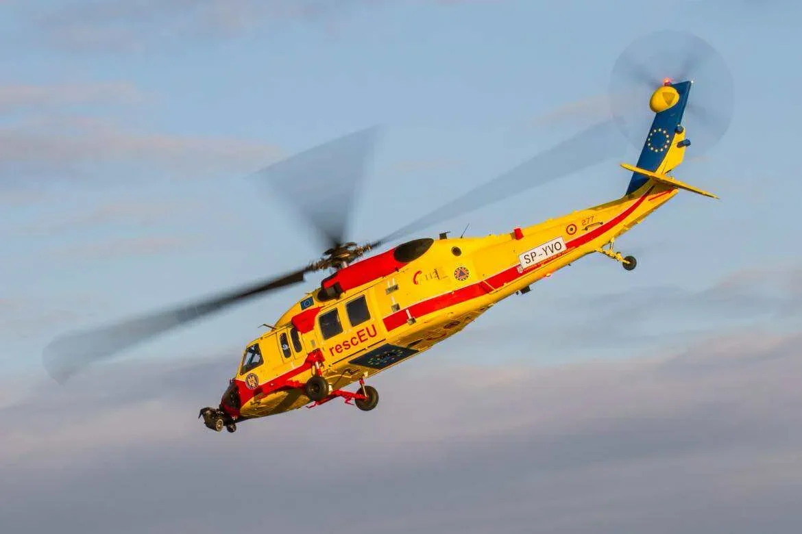 România a primit primul elicopter rescEU pentru intervenții la dezastre