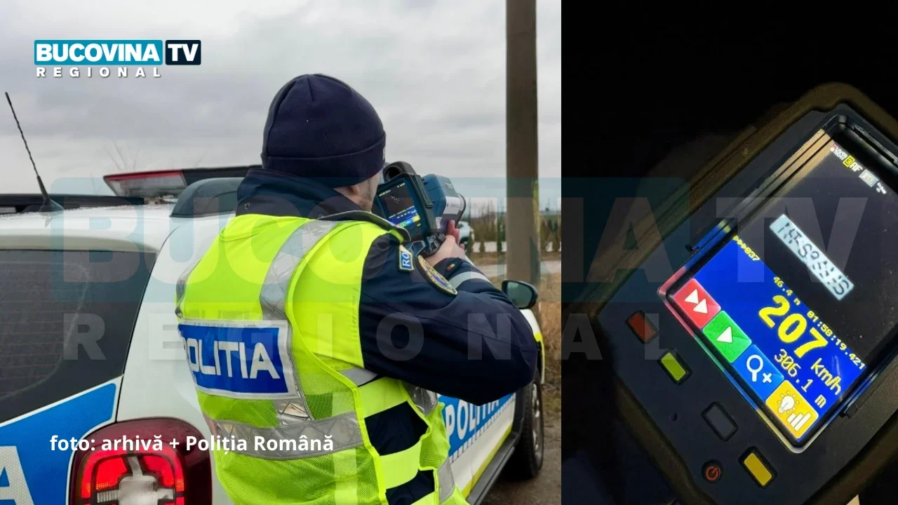 Viteza amețitoare a unui șofer din Neamț, pe autostrada A7