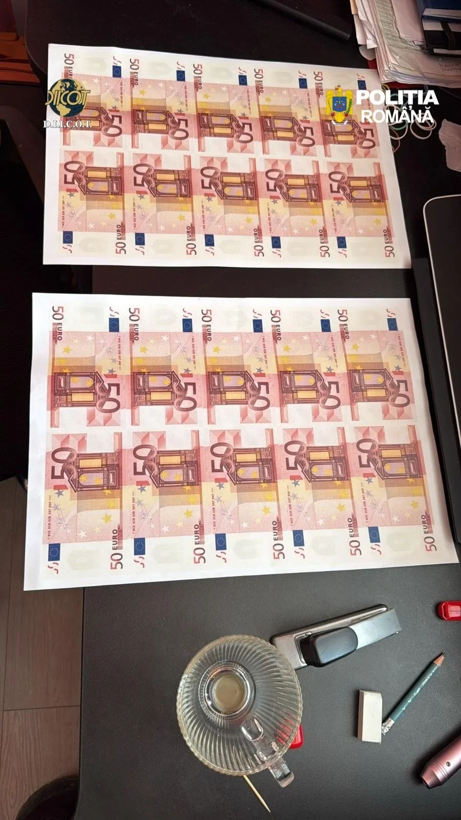 Fabrică de bani descoperită la Suceava